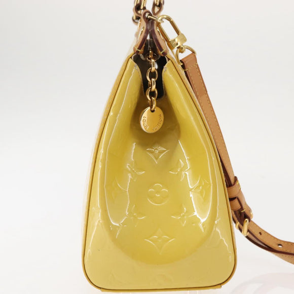 LOUIS VUITTON Monogram Vernis Blair MM Bag 2way Citrin M90108 LV Auth 145836