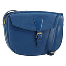 LOUIS VUITTON Epi Jeune Fille MM Shoulder Bag Toledo Blue M52155 LV Auth 145839-1