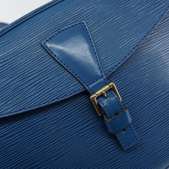 LOUIS VUITTON Epi Jeune Fille MM Shoulder Bag Toledo Blue M52155 LV Auth 145839