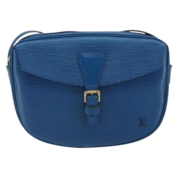 LOUIS VUITTON Epi Jeune Fille MM Shoulder Bag Toledo Blue M52155 LV Auth 145839
