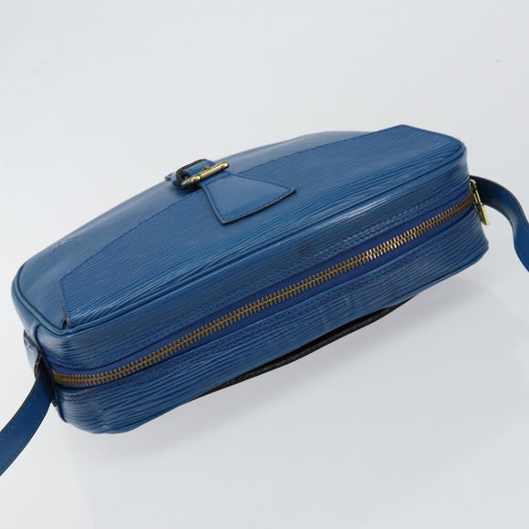 LOUIS VUITTON Epi Jeune Fille MM Shoulder Bag Toledo Blue M52155 LV Auth 145839