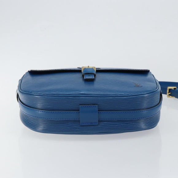 LOUIS VUITTON Epi Jeune Fille MM Shoulder Bag Toledo Blue M52155 LV Auth 145839