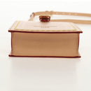 LOUIS VUITTON LV Namensschild XL Clutch Tasche Leder Beige M82225 LV Auth 145840SM-5