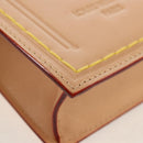 LOUIS VUITTON LV Namensschild XL Clutch Tasche Leder Beige M82225 LV Auth 145840SM-15