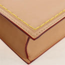 LOUIS VUITTON LV Namensschild XL Clutch Tasche Leder Beige M82225 LV Auth 145840SM-17