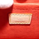 LOUIS VUITTON LV Namensschild XL Clutch Tasche Leder Beige M82225 LV Auth 145840SM-22