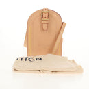 LOUIS VUITTON LV Namensschild XL Clutch Tasche Leder Beige M82225 LV Auth 145840SM-12