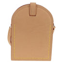 LOUIS VUITTON LV Namensschild XL Clutch Tasche Leder Beige M82225 LV Auth 145840SM-2