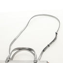 LOEWE Anagram Hand Bag Leather 2way Silver Auth 145842SM-15