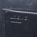 LOEWE Anagram Hand Bag Leather 2way Silver Auth 145842SM-23