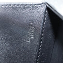 LOEWE Anagram Hand Bag Leather 2way Silver Auth 145842SM-11