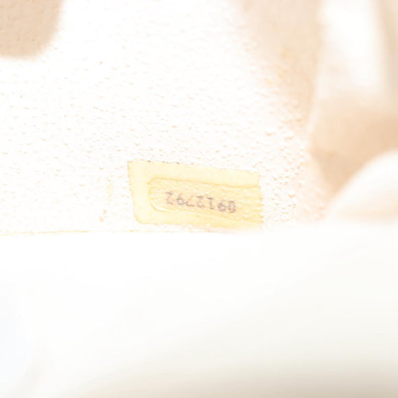 CHANEL Chain Mini Shoulder Bag Lamb Skin White Gold CC Auth 145844