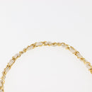 CHANEL Chain Mini Shoulder Bag Lamb Skin White Gold CC Auth 145844-14