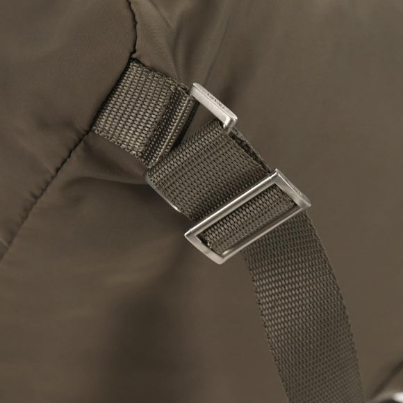 PRADA Backpack Nylon Gray Silver Auth 145848