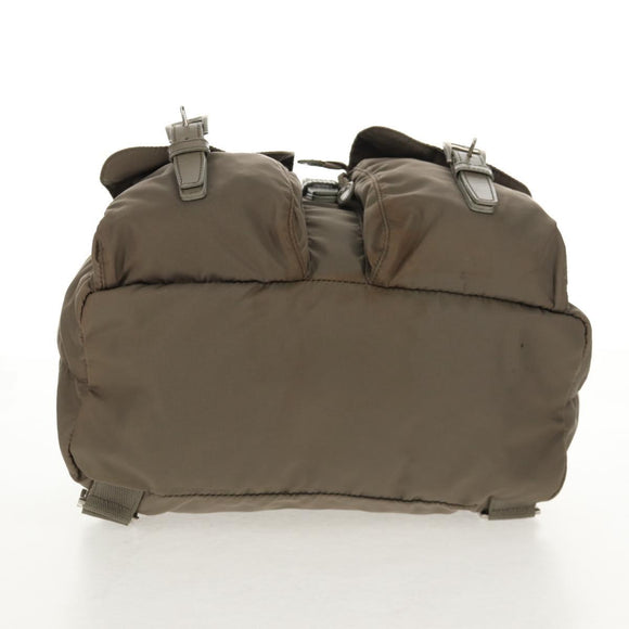 PRADA Backpack Nylon Gray Silver Auth 145848