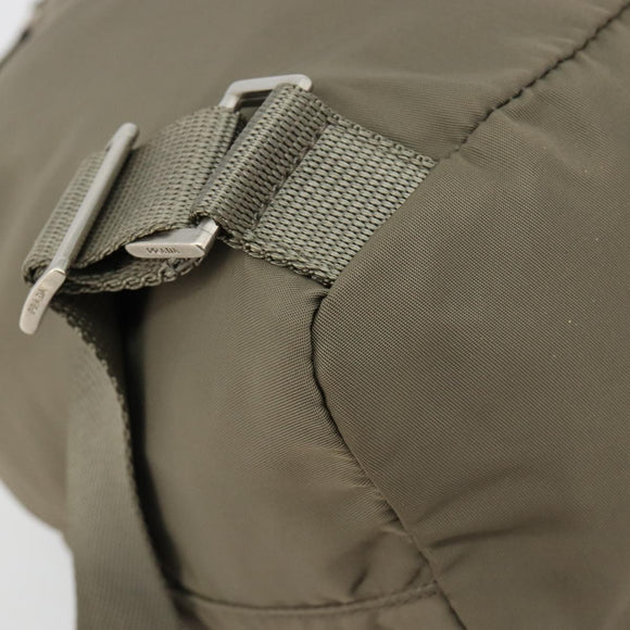 PRADA Rucksack Nylon Grau Silber Original 145848