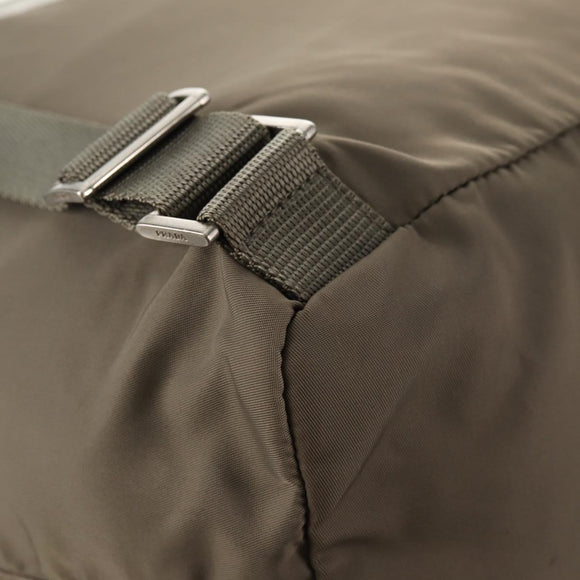 PRADA Backpack Nylon Gray Silver Auth 145848