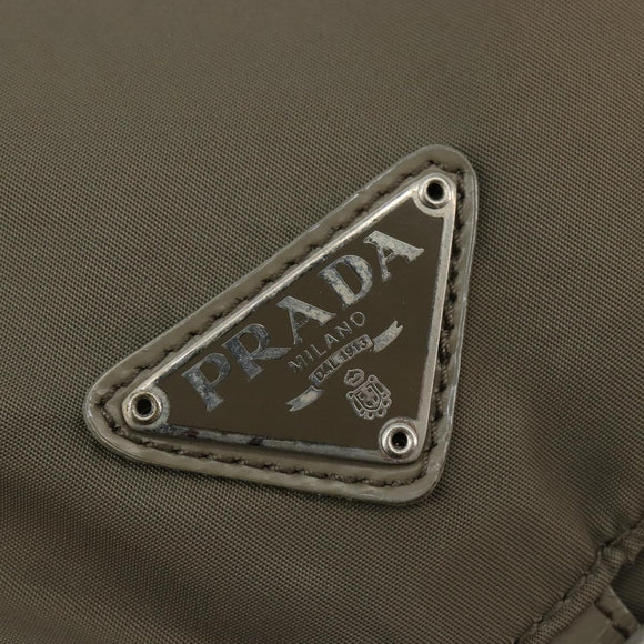PRADA Rucksack Nylon Grau Silber Original 145848