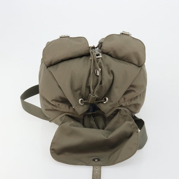 PRADA Rucksack Nylon Grau Silber Original 145848