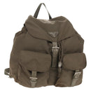 PRADA Backpack Nylon Gray Silver Auth 145848-1