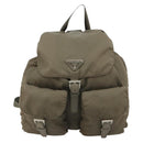 PRADA Rucksack Nylon Grau Silber Original 145848-13