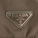 PRADA Backpack Nylon Gray Silver Auth 145848-25