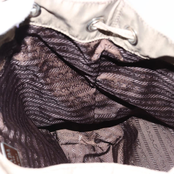 PRADA Rucksack Nylon Grau Silber Original 145848
