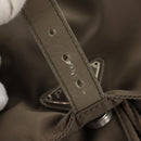 PRADA Backpack Nylon Gray Silver Auth 145848-9