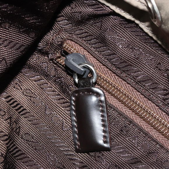 PRADA Rucksack Nylon Grau Silber Original 145848