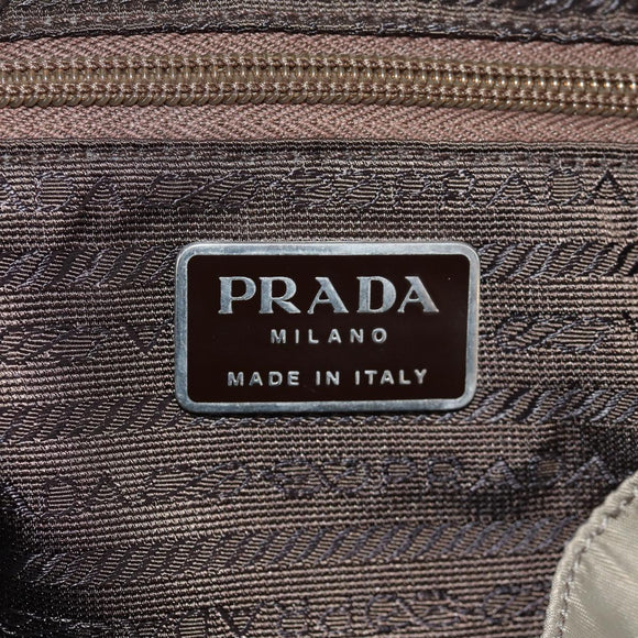 PRADA Backpack Nylon Gray Silver Auth 145848