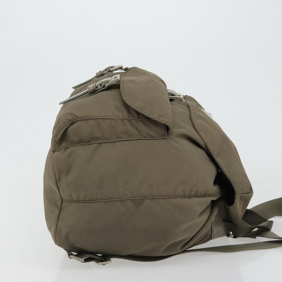 PRADA Rucksack Nylon Grau Silber Original 145848