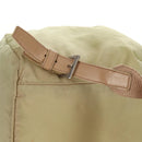PRADA Backpack Nylon Beige Silver Auth 145849-14