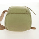 PRADA Backpack Nylon Beige Silver Auth 145849-6