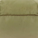 PRADA Backpack Nylon Beige Silver Auth 145849-16