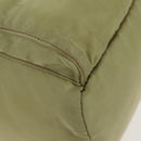 PRADA Backpack Nylon Beige Silver Auth 145849-17