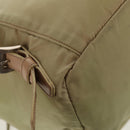 PRADA Backpack Nylon Beige Silver Auth 145849-19
