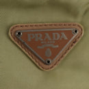 PRADA Backpack Nylon Beige Silver Auth 145849-21
