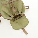 PRADA Backpack Nylon Beige Silver Auth 145849-10