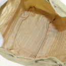 PRADA Backpack Nylon Beige Silver Auth 145849-11