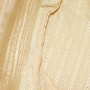 PRADA Backpack Nylon Beige Silver Auth 145849-29