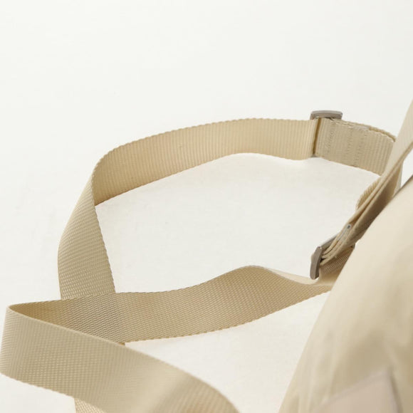 PRADA Backpack Nylon White Silver Auth 145850