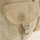 PRADA Backpack Nylon White Silver Auth 145850-23