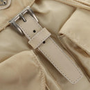 PRADA Backpack Nylon White Silver Auth 145850-26