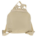 PRADA Backpack Nylon White Silver Auth 145850-2