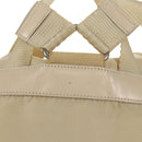 PRADA Backpack Nylon White Silver Auth 145850-3