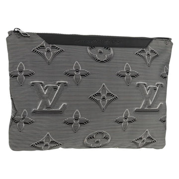 LOUIS VUITTON Monogram Pochette Reversible Bag Nylon M68777 LV Auth 145853M