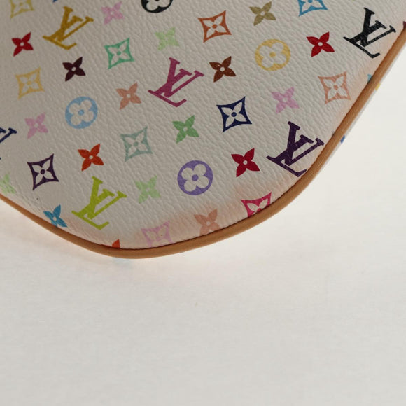 LOUIS VUITTON Monogram Multicolor Pochette GM Pouch White M60027 Auth 145858SAV