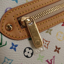 LOUIS VUITTON Monogram Multicolor Pochette GM Pouch White M60027 Auth 145858A-18