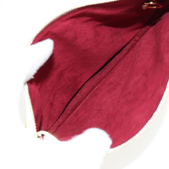 LOUIS VUITTON Monogram Multicolor Pochette GM Pouch White M60027 Auth 145858A