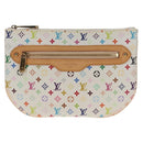 LOUIS VUITTON Monogram Multicolor Pochette GM Pouch White M60027 Auth 145858A-13